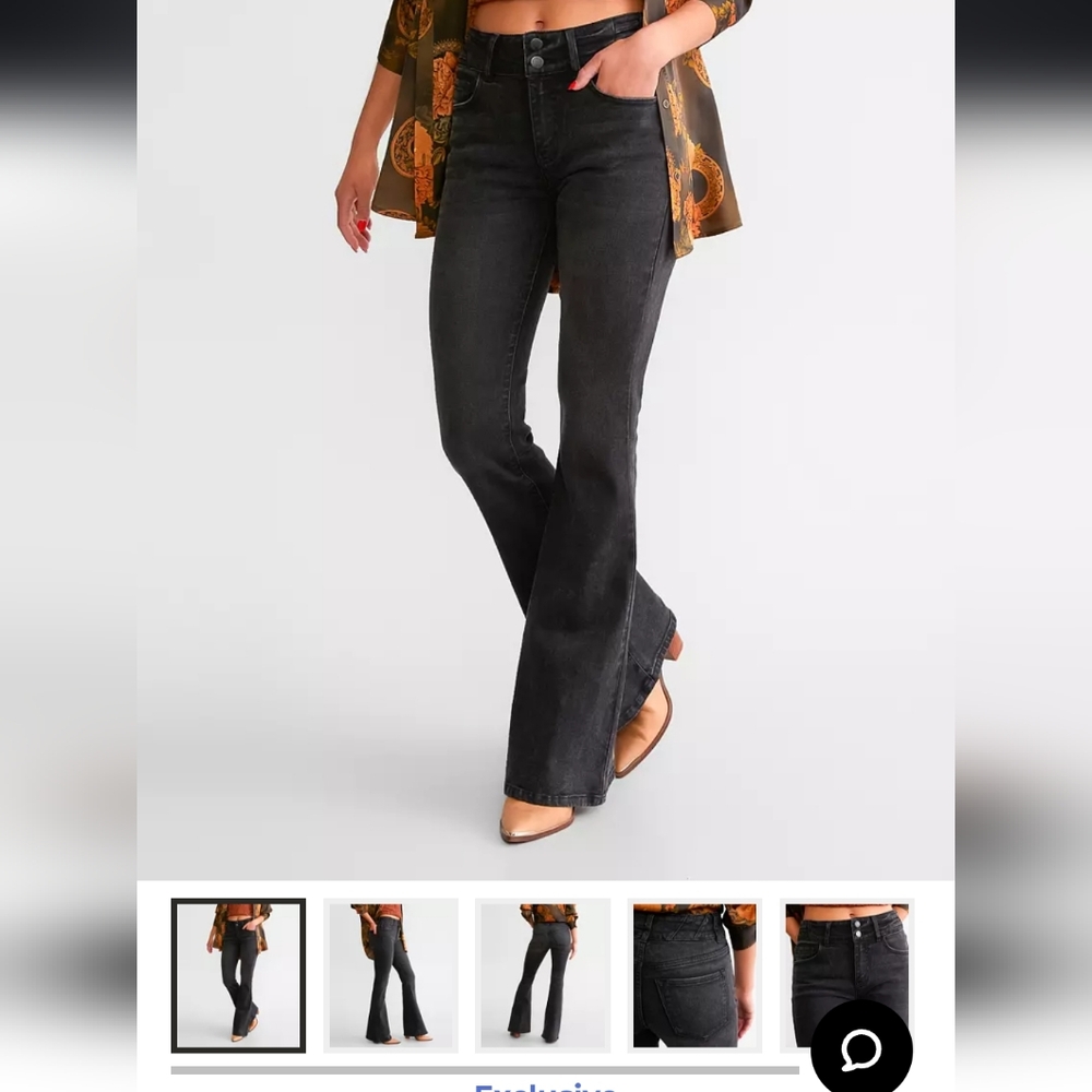 Signature Kurvy High Rise Flare Jeans by Kancan